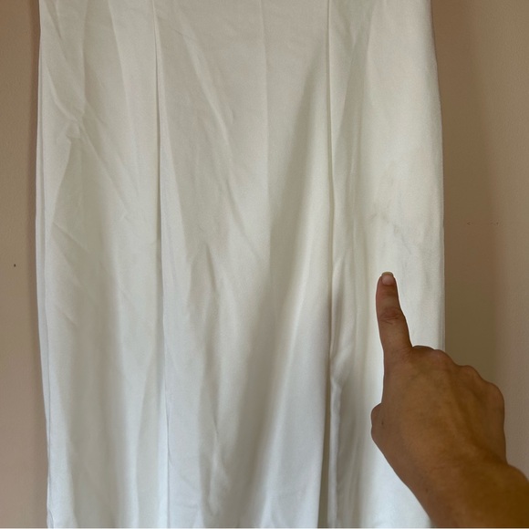 Ieena for Mac Duggal 26583 - Jeweled Evening Gown in White Size 8 - Picture 6 of 14